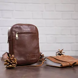 Чоловіча шкіряна сумка SHVIGEL 19,5х14,5х4 см sum0012786 - мініатюра 5