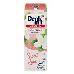Освіжувач повітря міні-спрей DenkMit Sweet Love змінний блок, 25 мл