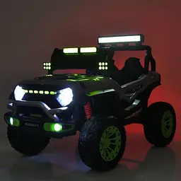 Дитячий електричний джип Bambi Racer 24V двомісний до 30 кг Різнокольоровий (DE-169-E-950) - мініатюра 5