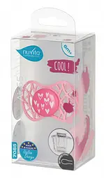 Силіконова симетрична пустушка Nuvita Air55 Cool Серця, 6-12 міс., рожевий (NV7085PY) - мініатюра 4