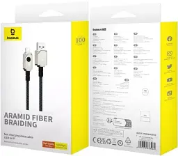 Кабель Baseus Unbreakable Series Fast Charging Cable USB to Lightning 2.4A 1m P10355802221-00 White - мініатюра 6