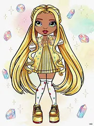 Набір для розпису по номерах для дітей Rainbow High. Sunny Ідейка KHO1336 Різнокольоровий shop (4823104388043)