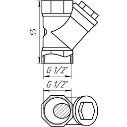 Фільтр грубого очищення Solomon 1/2″ 8012 000001064 - мініатюра 3