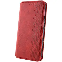 Шкіряний чохол-книжка GETMAN Cubic (PU) для Samsung Galaxy A26 5G Червоний - мініатюра 2