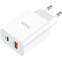 Мережевий зарядний пристрій Hoco C97A PD20W+QC3.0 White (766076) [170754]