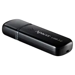 USB флеш накопичувач Apacer 32GB AH355 Black USB 3.0 (AP32GAH355B-1) - мініатюра 2