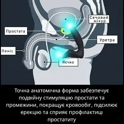 Масажер простати I’MCUM Pro Pulse 12 режимів вібрації Чорний (IM-KGS221) - мініатюра 3
