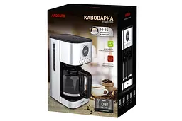 ARDESTO Кавоварка крапельна Steel Collection FCM-D3200, 1.5л, мелена, сріблястий - мініатюра 8