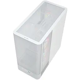 Корпус ModeCom VOLCANO AQ400 ARGB MIDI SIDE LCD 6,2” 4x120mm fans WHITE без БЖ ATX - мініатюра 9