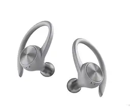 Бездротові спортивні Bluetooth навушники TWS J92 з тканинним зарядним кейсом, сенсорами управління Сірі - мініатюра 2