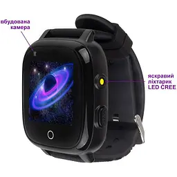 Дитячий водонепроникний смарт-годинник AmiGo GO005 4G WIFI Thermometer Black [59321] - мініатюра 2