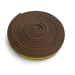 Ущільнювач для дверей клейкий Е-подібний 6 м HORST коричневий (DS-E 9x4 BROWN) - мініатюра 3