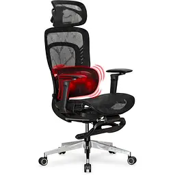 Крісло Mealux M10 Air Massage з масажним ефектом Black (HF-M10 M/BB) - мініатюра 5