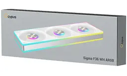 Вентилятор Ocypus SIGMA F36 ARGB White (SIGMA-F36-WH3AM00X-GL) - мініатюра 12