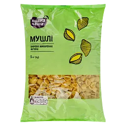 Вироби макаронні Повна Чаша Мушлі 1 кг