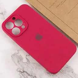 Чохол Silicone Case Full Camera Protective AA для Apple iPhone 14 Pro 6.1" Червоний / Rose Red - мініатюра 4