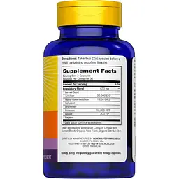 Здоровий кишечник Renew Life Gas Stop Enzyme Formula 60 вегетаріанських капсул - мініатюра 2