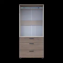 Шафа для одягу Doros Торн Кремона Канноло/Кашемір 2 ДСП/3Ш (штанга) 90х51.6х200 (44900453) - мініатюра 9