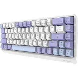 Клавіатура Ajazz NacodeX NK68 V2 Red Switch LED USB UA Purple/White/Blue (NK68-V2-R-PWB) - мініатюра 4