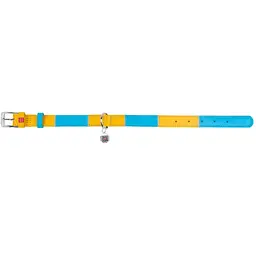 Нашийник для собак Waudog Glamour Colors of freedom, шкіряний, з QR паспортом, L, 38-49х2, 5 см - мініатюра 2