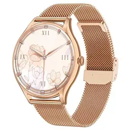Годинник жіночий розумний наручний UWatch Smart Milano 2 ремінця Gold Steel (2429222047)