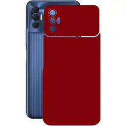 Защитная пленка StatusSKIN для Tecno Spark 8p KG7n Корпус Винил Металлик красный