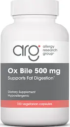 Екстракт бичачої жовчі Allergy Research Ox Bile 100 капсул