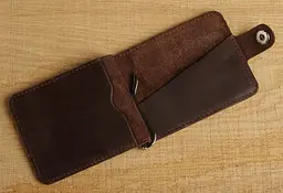 Чоловічий шкіряний затиск для купюр SHVIGEL 10.7х7.5 см acs0015863 - мініатюра 3