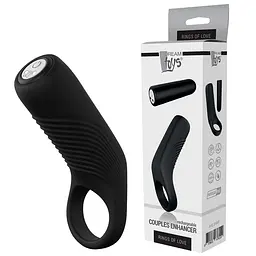 Віброкільце Dream Toys Couples Enhancer, 9,7 см (чорний) - мініатюра 8