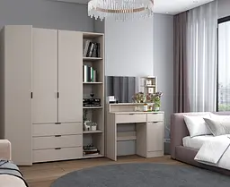 Туалетний столик Doros Естель Кашемір ДСП 90х38х135 (41516050) - мініатюра 3