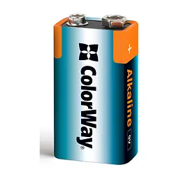 Батарейка ColorWay Крона 6LR61 9V Alkaline Power x 1 (CW-BA6LR61-1BL)