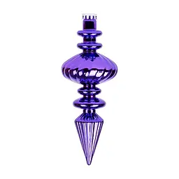 Ялинкова іграшка Novogod`ko Бурулька, пластик, 30 cм, фіолетова, глянець (974099)