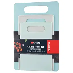 Дошка для нарізання Ardesto Gemini Gourmet Set 3 шт (AR1403BG)