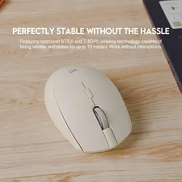 Бездротова оптична мишка Fantech W193 Silent Click USB 2.4GHz Beige - мініатюра 2