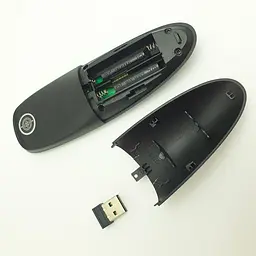 Універсальний пульт для Smart TV Android приставок пульт із голосовим введенням Air Mouse чорний