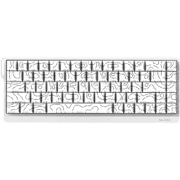 Клавіатура Ajazz NacodeX NK68 V2 Red Switch LED USB UA White (NK68-V2-R-S-W) - мініатюра 2
