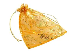 Мішечок подарунковий XUPING з органзи "Квітковий візерунок" 12х17см (169729)