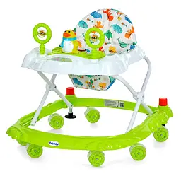 Дитячі Ходунки M 3168-1(Green) музичні та світлові ефекти, зі стопором