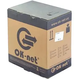 Кабель мережевий OK-Net FTP 500м (КППЭт-ВП (100) 2х2х0,51/500)