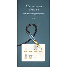 Кабель Joyroom AUX stereo audio cable SY-10A1 1 м - мініатюра 6