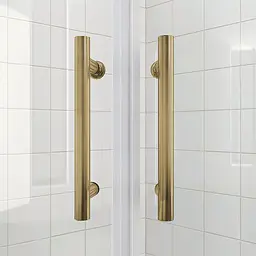 Душова кабіна без піддону Koer Sr SC04-90x90x195-TR-12 прозоре скло Easy Clean 5мм Матове золото KR5681, Золотий, прозорий, золотий - мініатюра 7