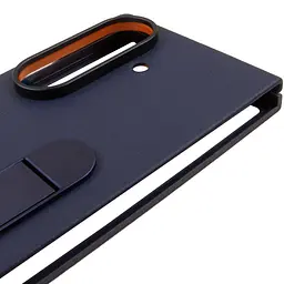Чохол шкіряний Epik Leather Case AAA with stand для Samsung Galaxy Z Fold7 Navy - мініатюра 4