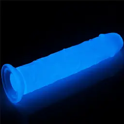 Фалоімітатор неоновий Lumino Play Dildo 21 см синій - мініатюра 4