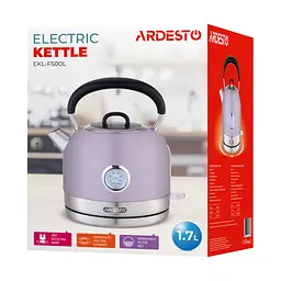 Електрочайник Ardesto Lilac Dream Otter 1.7 л ліловий (EKL-F500L) - мініатюра 15