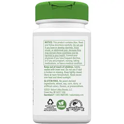 Алое Вера з фенхелем Nature's Way 140 мг 100 вегетаріанських капсул (NWY10150) - мініатюра 2