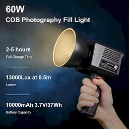 Студійне світло Puluz PU4119B 60Вт 2500-6500К CRI 95+ [163700] - мініатюра 8