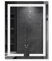 Дзеркало Kroner KRM Spiegel VR1 - 5080 з LED-підсвічуванням та антизапітнінням (CV030039) - мініатюра 1