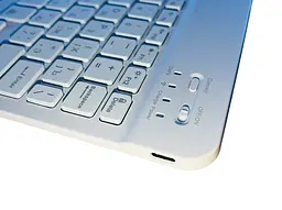 Бездротова клавіатура Primo KB02 Bluetooth з підсвічуванням White - мініатюра 3