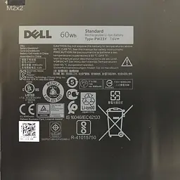 Акумулятор для ноутбука Dell XPS 13-9360 PW23Y, 60Wh (8085mAh), 6cell, 7.6V, Li-ion (A47313) - мініатюра 4