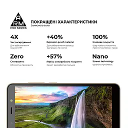 Захисне скло на TECNO POP 3 (BB2) з олеофобним покриттям, Pro, повне проклеювання, антистатичний і пиловідштовхуючий шар, 9H, самоклеючеся, 2.5D, на весь екран, антистатичний клей, ArmorStandart (ARM61777) - мініатюра 5